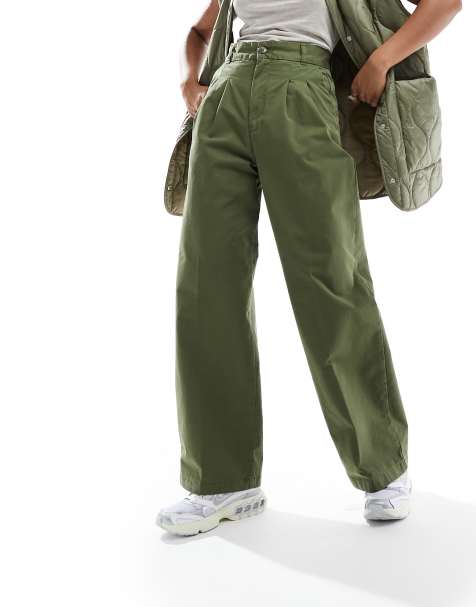 Pantalones verdes plisados Leola de Carhartt WIP - view 1