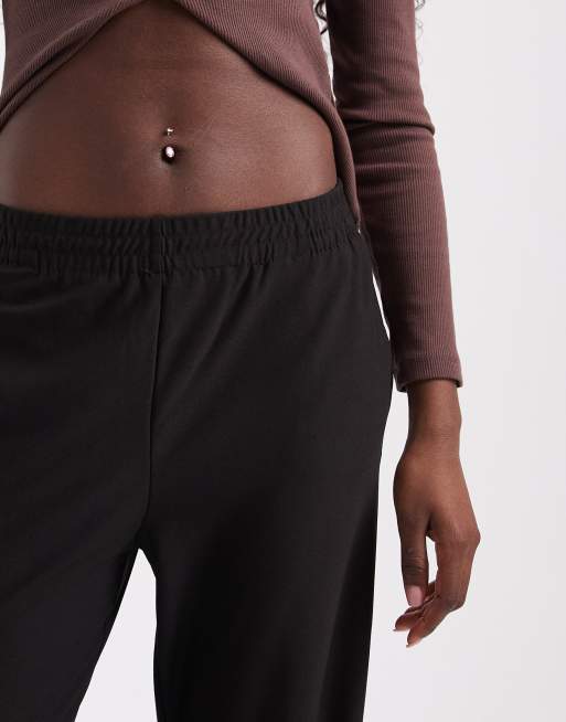 pantaloni neri a vita alta a gamba larga, 3 di 5