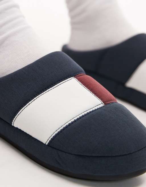Pantuflas azul marino con bandera de nailon de Tommy Hilfiger, 2 de 4
