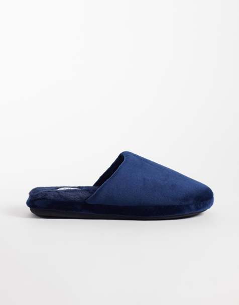 Pantuflas azul marino con forro de piel sintética Mslip de SEQWL - view 1