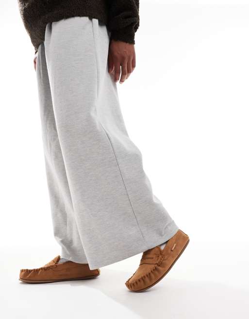 Pantuflas beis estilo mocasines de antelina de Jack & Jones, 2 de 4