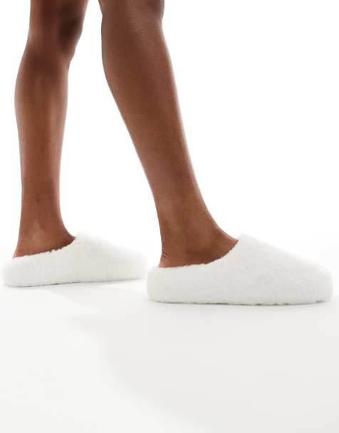Pantuflas color crema estilo mules mullidas de SEQWL - view 1