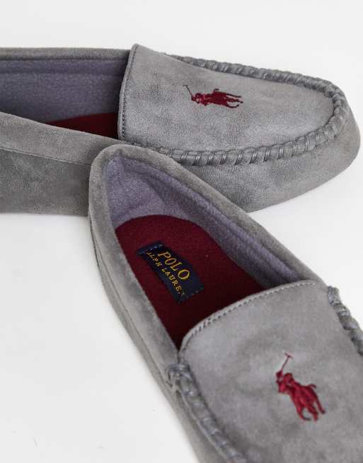 Pantuflas grises estilo mocasines Dezi IV de Polo Ralph Lauren, 4 de 4