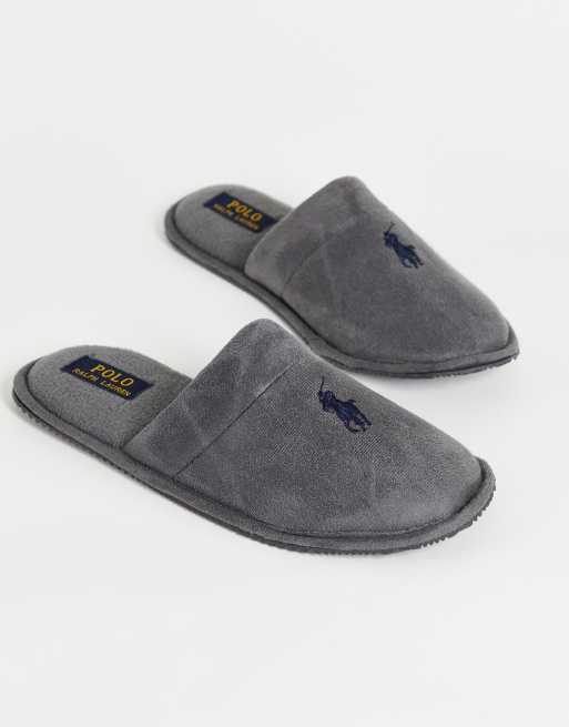 Pantuflas grises sin cierres Sunday Scuff II de Polo Ralph Lauren | ASOS