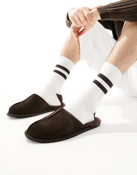 PANTUFLAS PARA HOMBRE MARRON