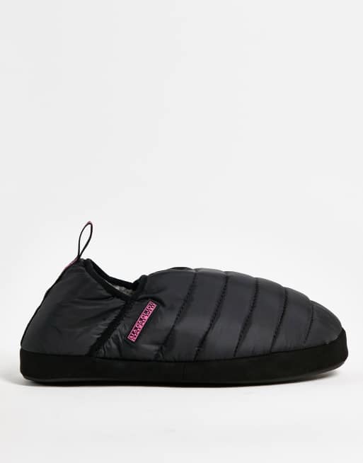 Pantuflas negras con diseño acolchado Plume de Napapijri , 3 de 4