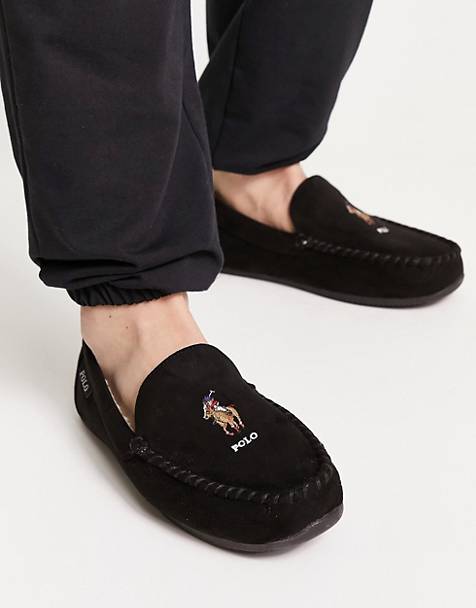 Pantuflas negras estilo zuecos con diseño acolchado schlaf Shaka de hombre de color Negro Hombre Zapatos de Zapatos sin cordones de Zapatillas de casa 
