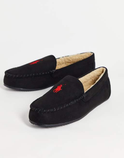 Pantuflas negras estilo mocasines Dezi IV de Polo Ralph Lauren ASOS