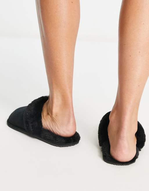 Pantuflas negras estilo mules Summit Scruff II de Polo Ralph Lauren, 2 de 4