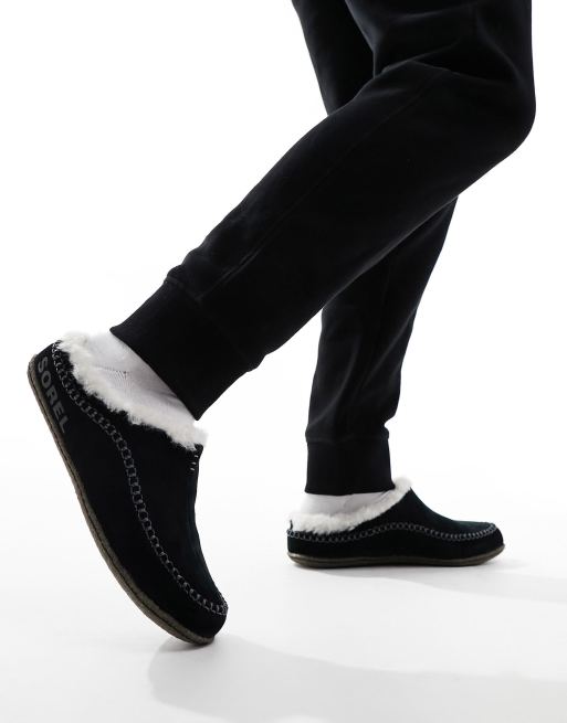 Pantuflas negras Lanner Ridge de Sorel