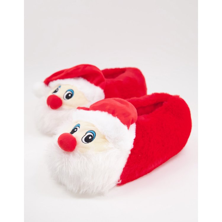 Pantuflas rojas con diseño de Papá Noel para Navidad de Loungeable