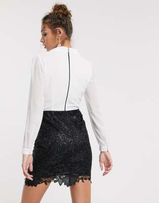tux mini dress