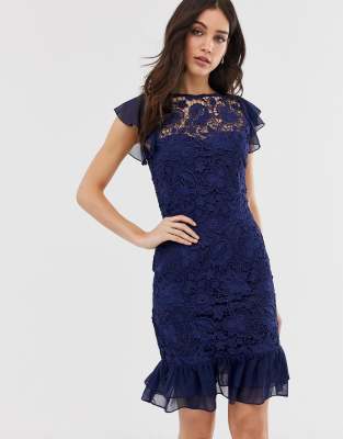 paper dolls lace midi dress