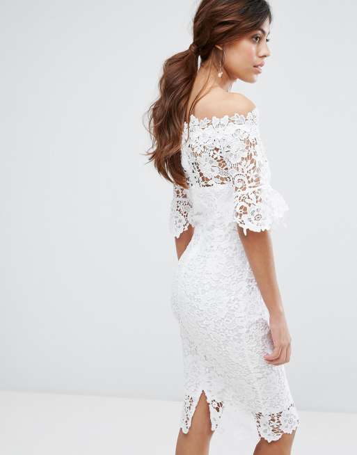 Paper Dolls Lace Bardot Midi Dress ASOS