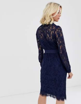 lace shirt dress