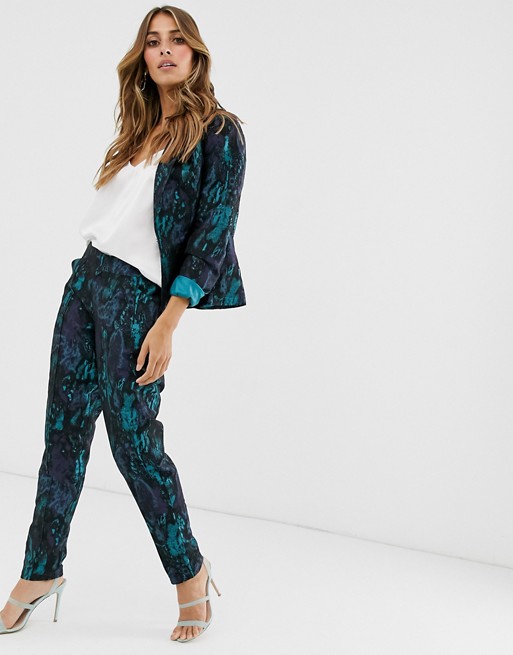 Paper Dolls marble jacquard trousers