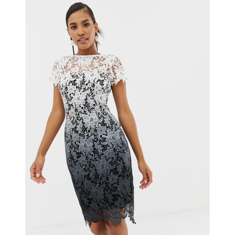 Paper dolls ombre crochet hotsell lace dress