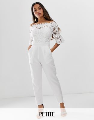 all white jumpsuit petite