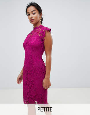 fuchsia midi dress