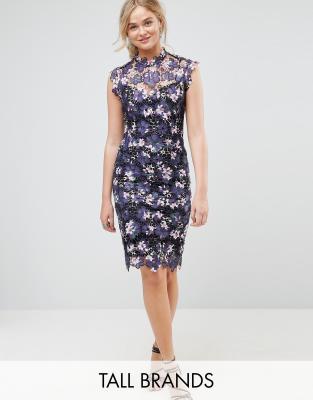 Paper doll floral store dress