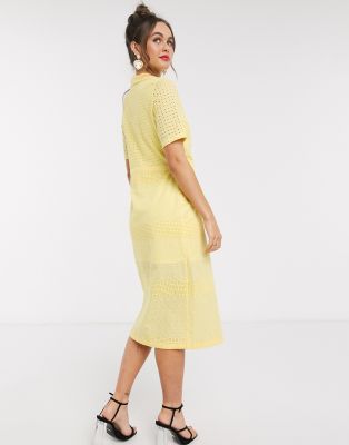 lemon wrap dress