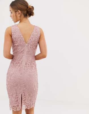 asos dusky pink dress