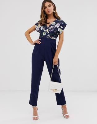 paper dolls floral jumpsuit