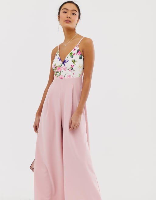 Paper dolls store floral jumpsuit