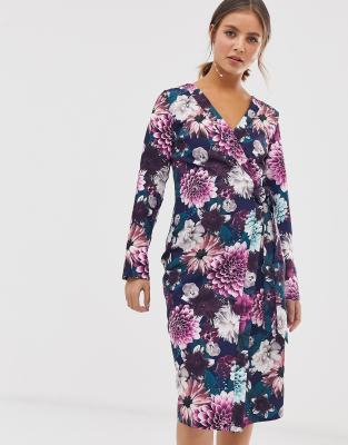 paper dolls floral midi dress