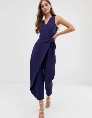 wrap over jumpsuit