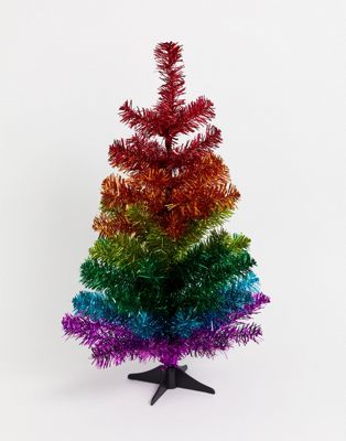 Paperchase - 2ft regenboog eenhoorn kerstboom-Multi