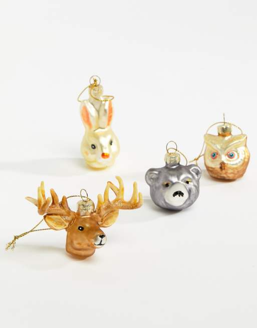 Decorazioni Natalizie Animali.Paperchase Decorazioni Natalizie Con Animali Asos