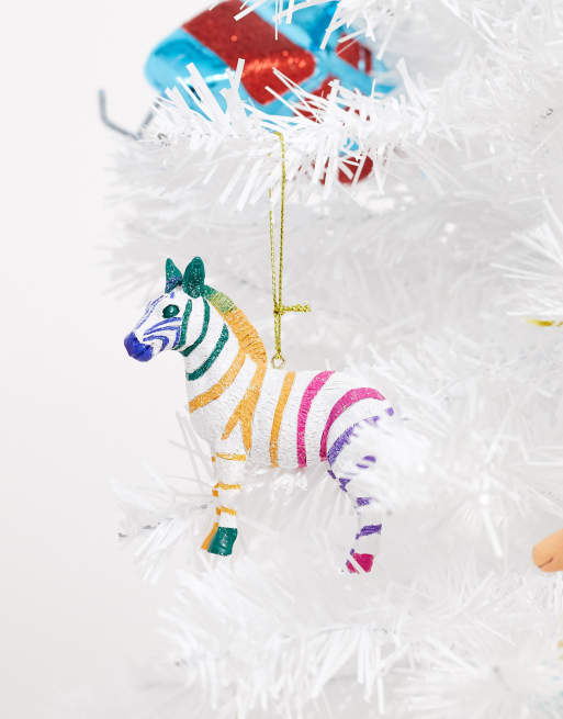 Paperchase – Flerfärgad julgransdekoration i form av en zebra