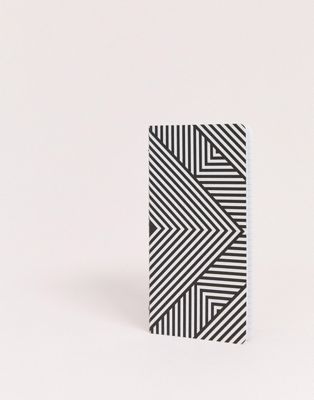 Paperchase - Smal gestreept notitieboek-Multi