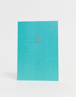 Paperchase - Zero shits - Notitieboekje-Multi