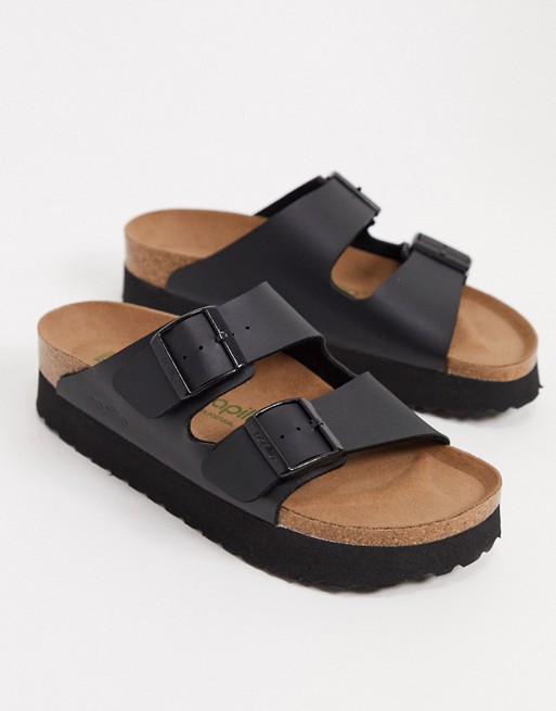 Papillio Arizona flatform sandals in black
