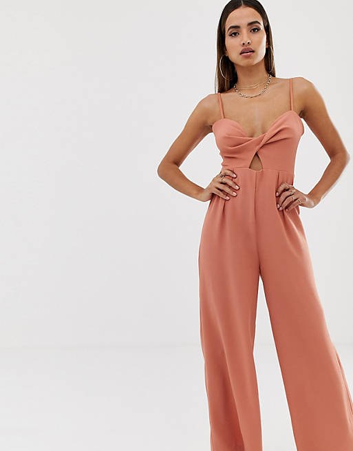 Parallel Lines wide leg jumpsuit with cut out detail and buckle back | ASOS