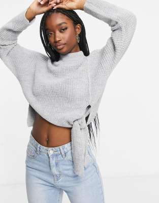 wrap crop jumper
