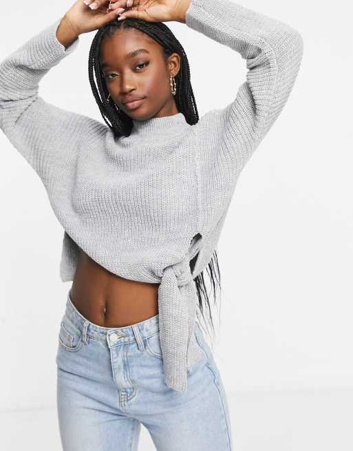 Jean jumper shop crop top