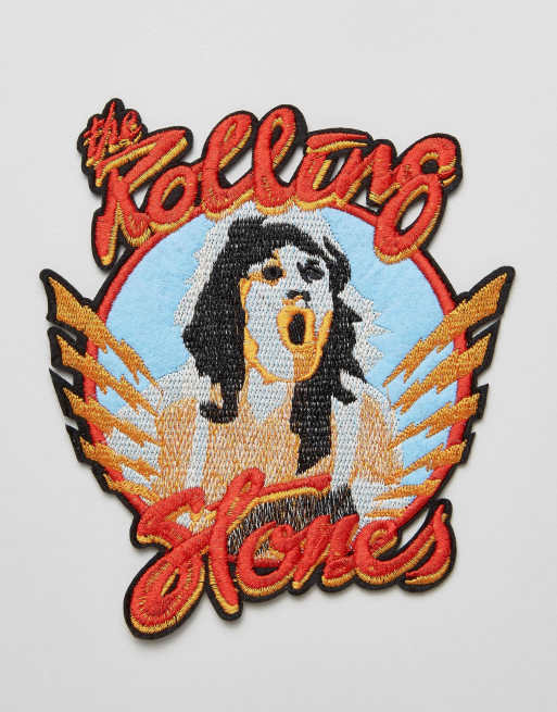 Parche grande para planchar sobre la ropa con bordado de Jagger de The  Rolling Stones de Sacred Hawk | ASOS