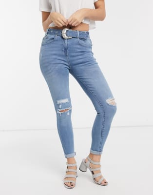 belted jeans