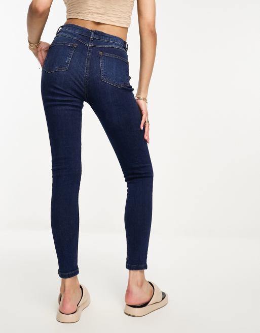 3 button high waisted best sale skinny jeans