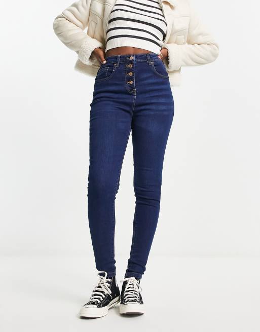 ASOS DESIGN skinny jeans in indigo