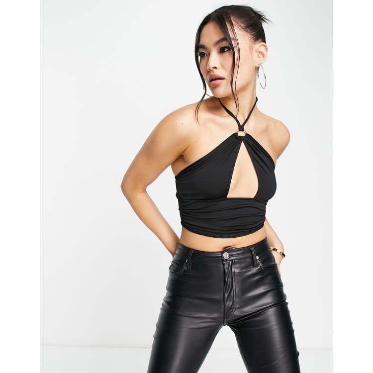 Cut out store halter top