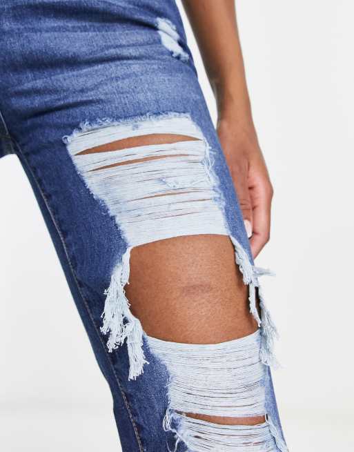 Patch Distressed Boyfriend Jeans choice of prints