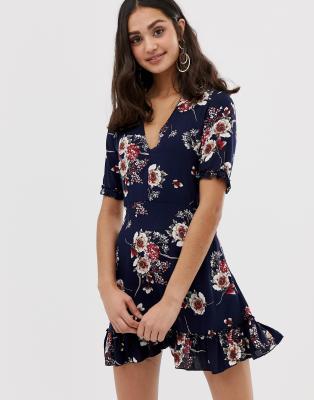 floral print tea dress