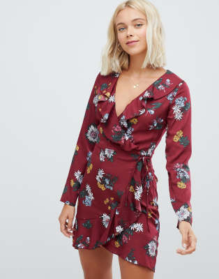 Asos Floral Wrap Dress Outlet, 50% OFF ...