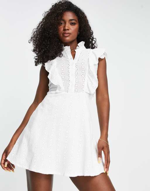 Broderie hotsell dress asos