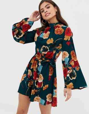 asos parisian floral dress