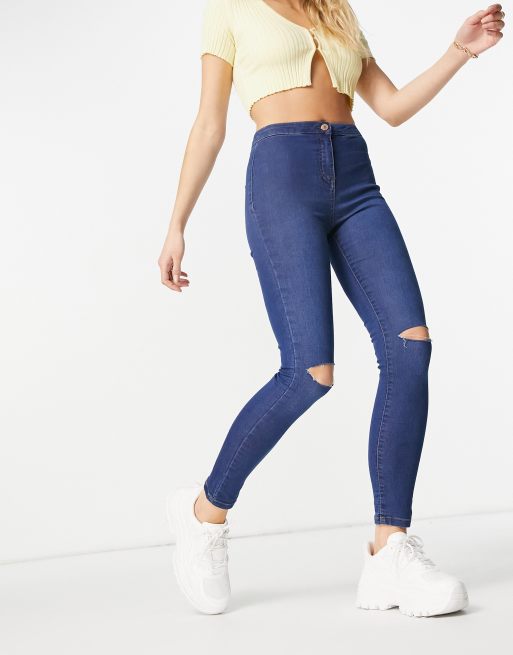Parisian - Jean skinny - Bleu délavé moyen